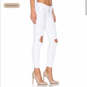 Rag and bone white denim